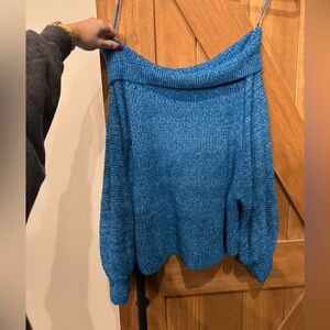 Off the shoulder free people sweater